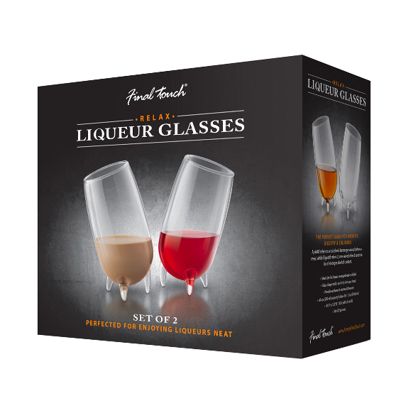 Final Touch Relax Liqueur Glass 2 Pk