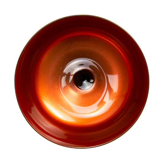 Black Champagne Cocktail Glass Saucer 26cl Oro Nero Fizzio